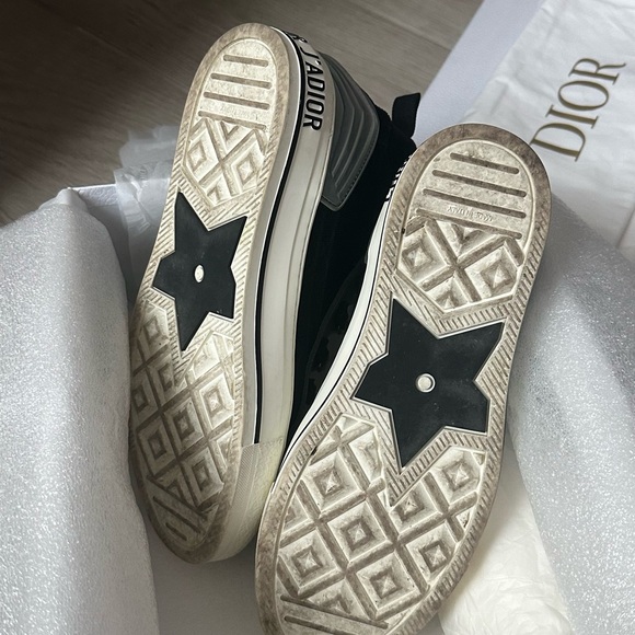 Christian Dior Walk N Dior Technical Knit High Top Sneakers 
SIZE 38.5/ US W 8 - Picture 5 of 8